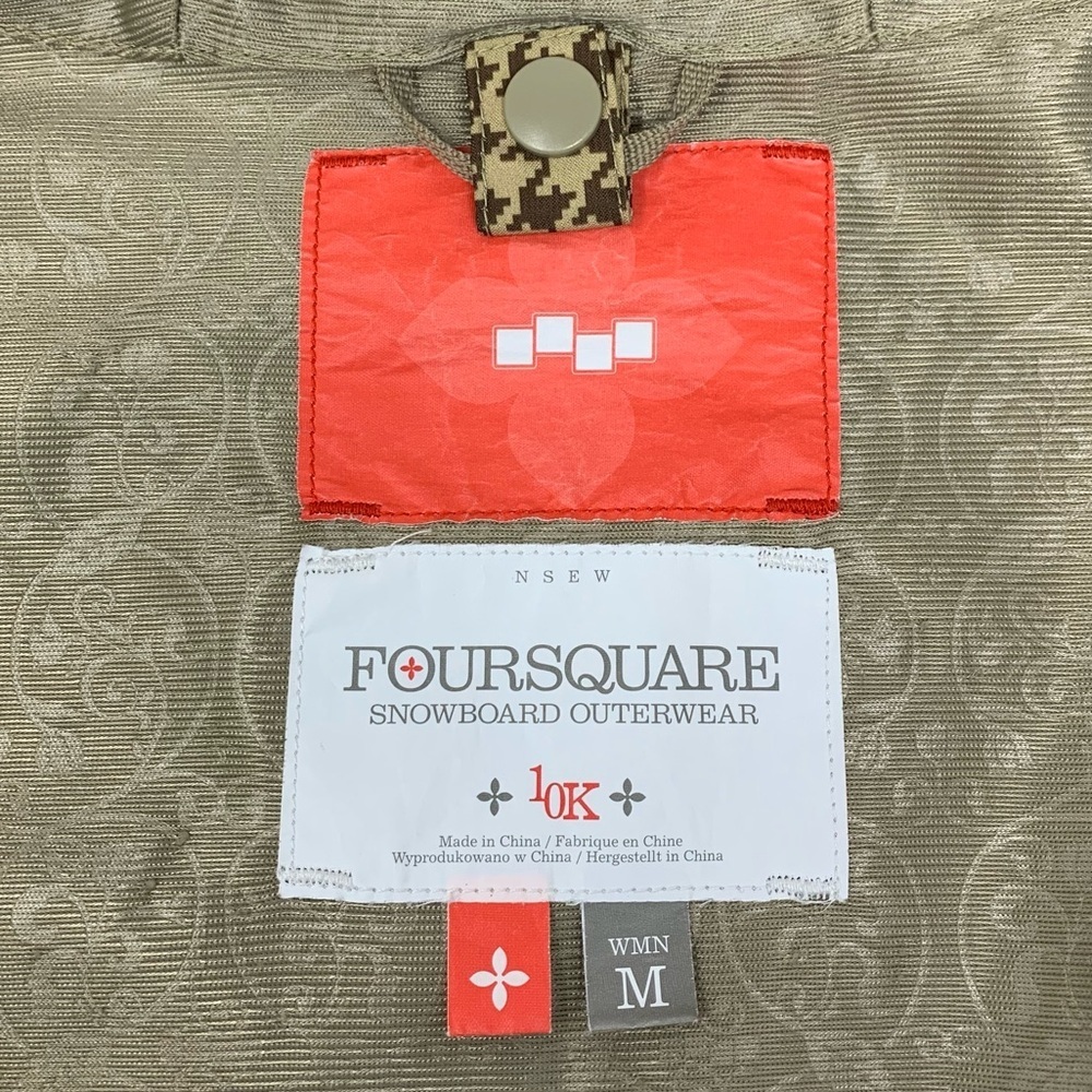 Foursquare Snowboard Outerwear Houndstooth winter Jacket Women’s size Medium - Picture 6 of 16